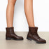 DAMEN-STIEFELETTEN MIT RÜSCHENOPTIK – FLACHE BOOTIES MIT RUNDSPITZE FÜR DEN WINTER